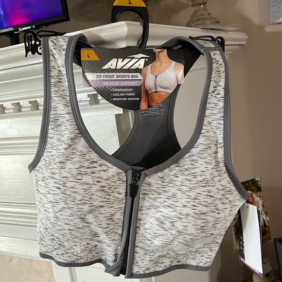 Avia Other - Avia Zip Front Sports Bra  size Large